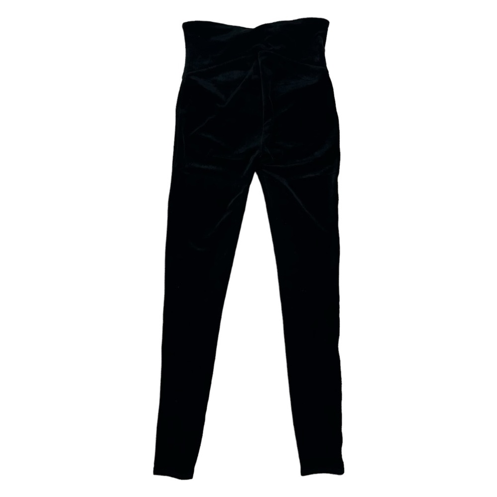 Spanx | Women Medium | Black Velvet High Waisted Sculpting Leggings - Picture 5 of 8